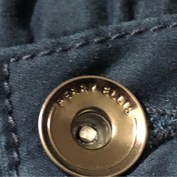 Perry Ellis Pants Men 32x30 Dark Sapphire Stretch Straight Fit Slim Casual - Picture 4 of 8